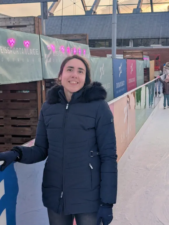 Viki auf der Eisbahn